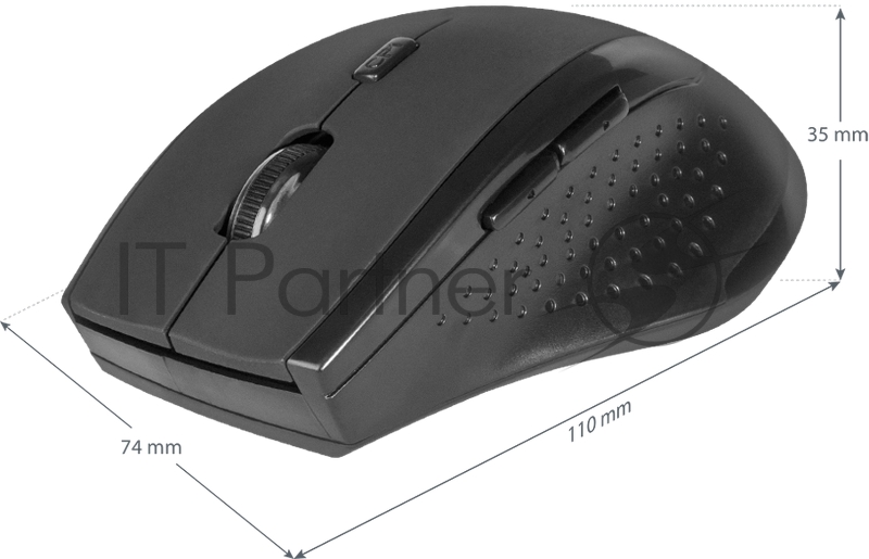 Беспроводная оптическая мышь Defender Accura MM-365 черный {Беспроводная оптическая мышь, 6 кнопок, 800-1600 dpi}