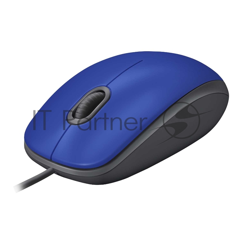 Мышь Logitech Mouse M110 Silent USB Blue Ret