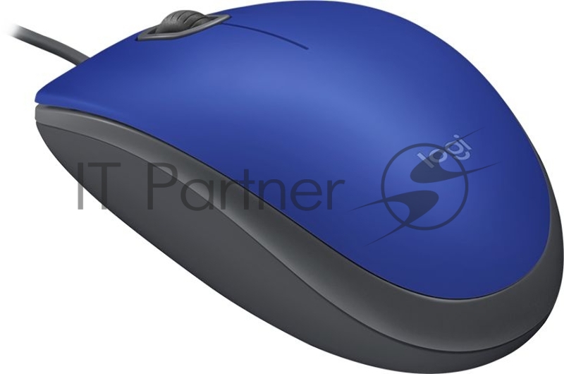 Мышь Logitech Mouse M110 Silent USB Blue Ret