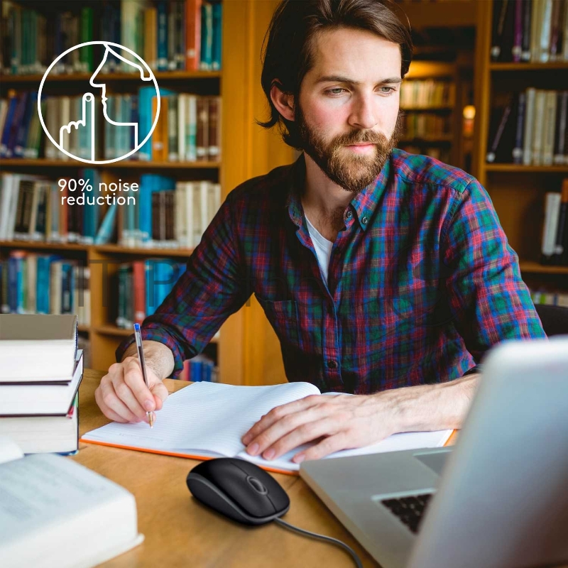 Мышь Logitech Mouse M110 Silent USB Blue Ret