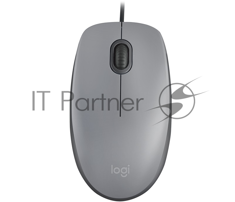 Мышь Logitech Mouse M110 Silent USB Mid Grey Ret