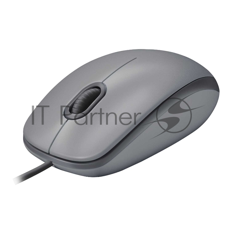Мышь Logitech Mouse M110 Silent USB Mid Grey Ret