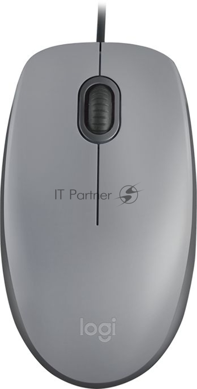 Мышь Logitech Mouse M110 Silent USB Mid Grey Ret