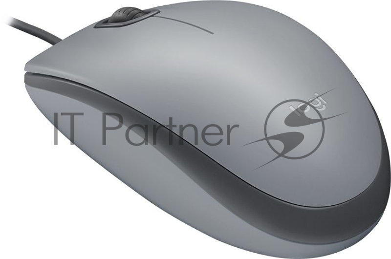 Мышь Logitech Mouse M110 Silent USB Mid Grey Ret
