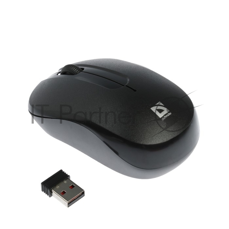 Беспроводная оптическая мышь Defender Datum MM-285 черный,3 кнопки,1600 dpi Defender Беспроводная оптическая мышь Datum MM-285 черный,3 кнопки,1600 dpi