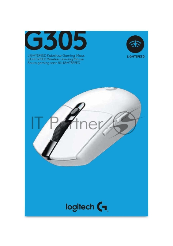 Мышь Logitech Mouse G305 Lighspeed Wireless Gaming White Retail