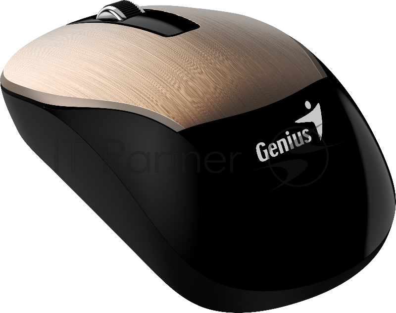 Мышь беспроводная Genius ECO-8015, 2.4 GHz, 800-1600 dpi, встроенный аккумулятор,Gold