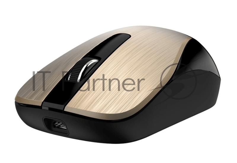 Мышь беспроводная Genius ECO-8015, 2.4 GHz, 800-1600 dpi, встроенный аккумулятор,Gold