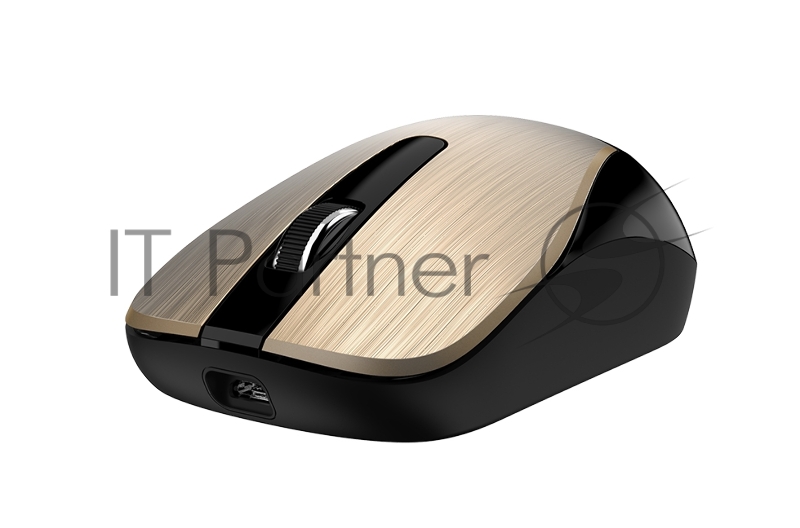 Мышь беспроводная Genius ECO-8015, 2.4 GHz, 800-1600 dpi, встроенный аккумулятор,Gold
