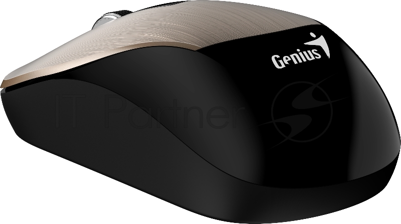 Мышь беспроводная Genius ECO-8015, 2.4 GHz, 800-1600 dpi, встроенный аккумулятор,Gold