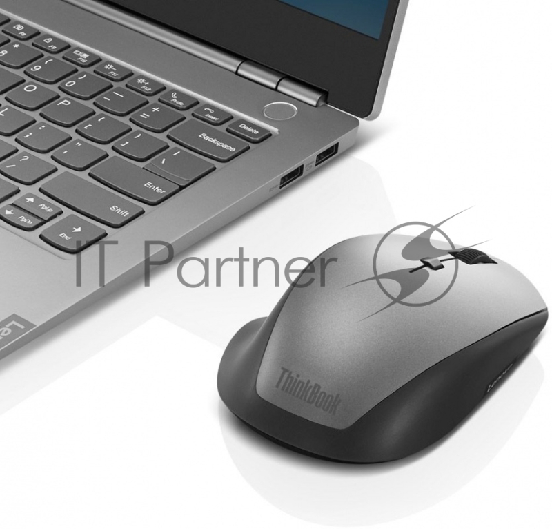 Мышь Lenovo ThinkBook 600 Wireless Media Mouse ( 2.4GHz nano USB receiver, 1x AA battery)