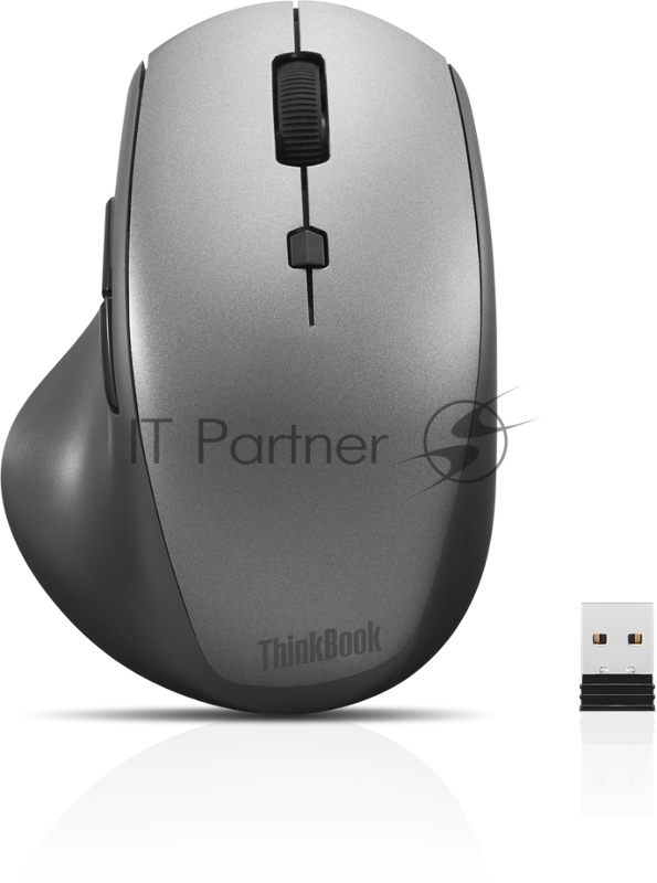 Мышь Lenovo ThinkBook 600 Wireless Media Mouse ( 2.4GHz nano USB receiver, 1x AA battery)