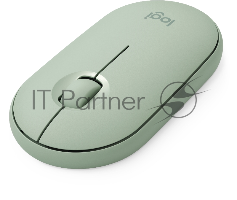 Мышь Logitech (910-005720) Wireless Mouse Pebble M350 EUCALYPTUS беспроводная эвкалиптово-зеленая