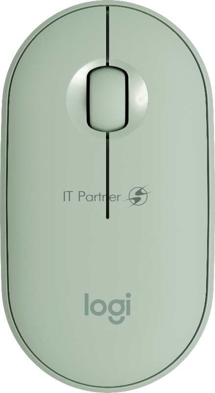 Мышь Logitech (910-005720) Wireless Mouse Pebble M350 EUCALYPTUS беспроводная эвкалиптово-зеленая