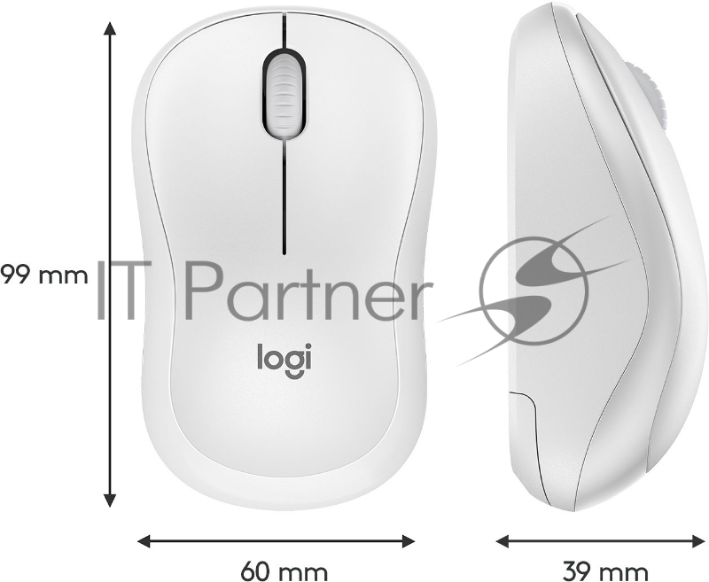 Мышь Logitech Silent M220-OFFWHITE белый оптическая (1000dpi) silent беспроводная BT/Radio USB для ноутбука (3but)
