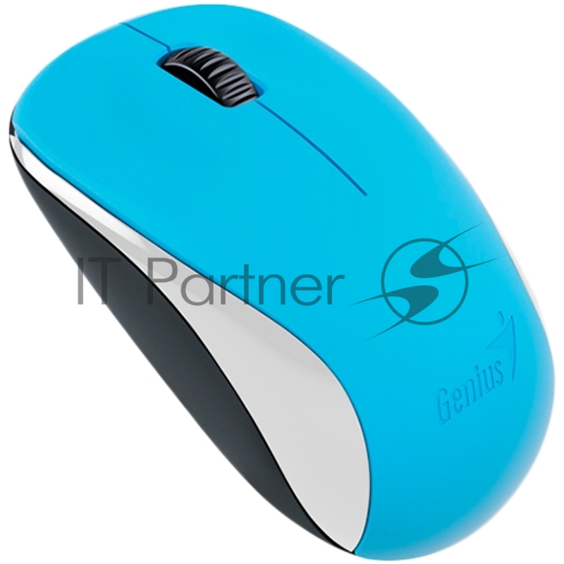 Мышь беспроводная Genius NX-7000, мини-ресивер, сенсор Blue Eye, оптическая, разрешение 1000 dpi, SmartGenius. Цвет: голубойManufacturer: GENIUS