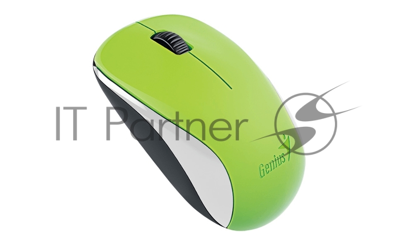 Мышь беспроводная Genius NX-7000, мини-ресивер, сенсор Blue Eye, оптическая, разрешение 1000 dpi, SmartGenius. Цвет: зеленый