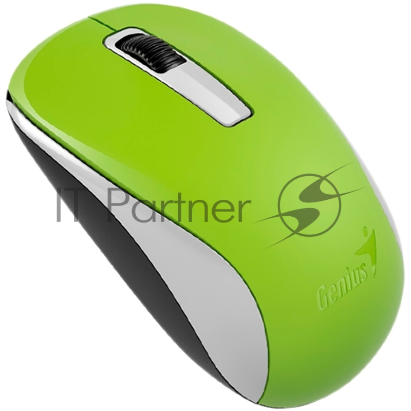 Мышь беспроводная Genius NX-7005, мини-ресивер, сенсор Blue Eye, оптическая, разрешение 800-1600 dpi, SmartGenius. Цвет: зеленый