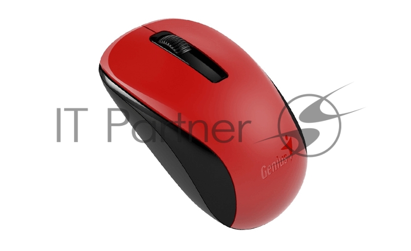 Мышь беспроводная Genius NX-7005, мини-ресивер, сенсор Blue Eye, оптическая, разрешение 800-1600 dpi, SmartGenius. Цвет: красный