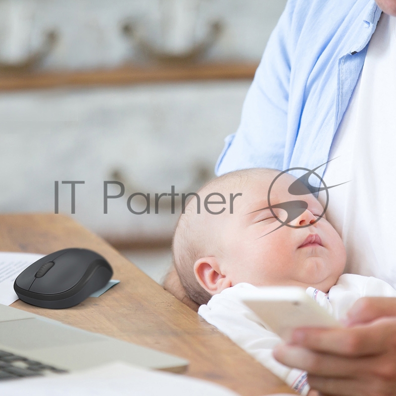 Мышь Logitech M221 SILENT белый оптическая (1000dpi) silent беспроводная USB для ноутбука (3but)