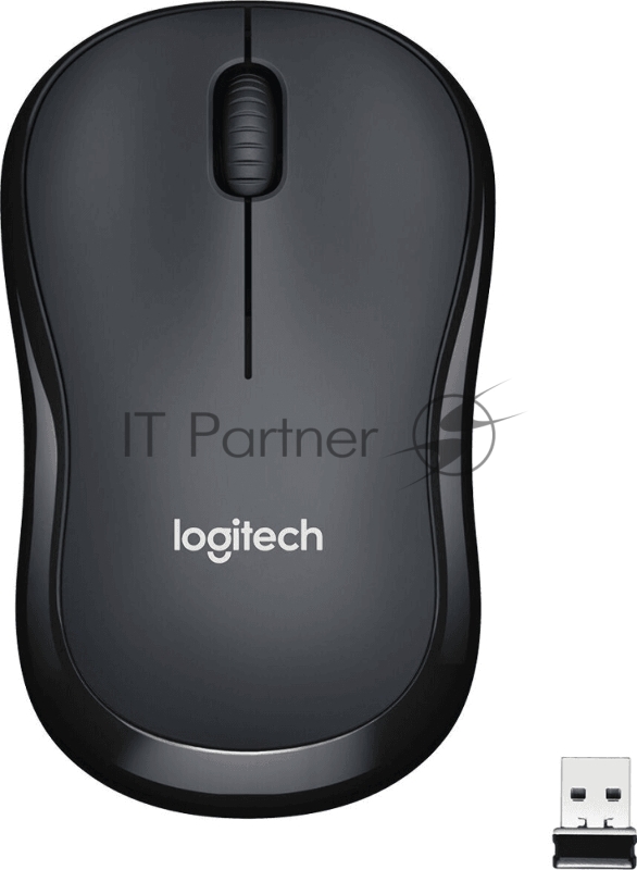 Мышь Logitech Wireless Mouse M221 SILENT CHARCOAL, оптическая (1000dpi) silent беспроводная USB для ноутбука (3but)