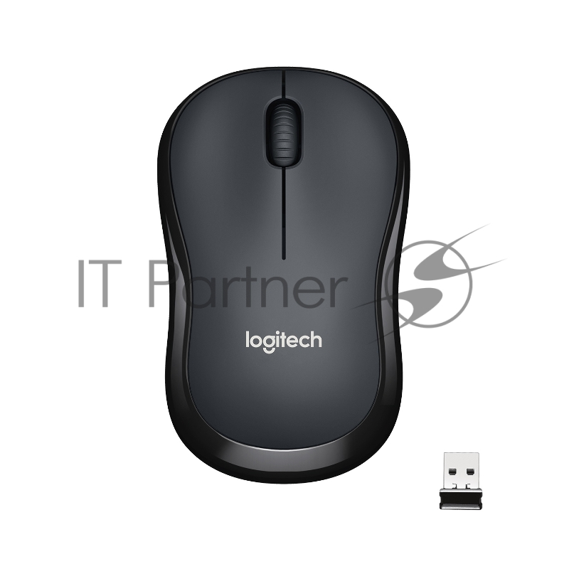 Мышь Logitech Wireless Mouse M221 SILENT CHARCOAL, оптическая (1000dpi) silent беспроводная USB для ноутбука (3but)