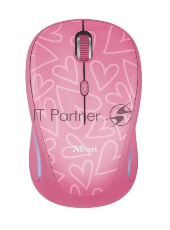 Мышь беспроводная Trust YVI FX WIRELESS MOUSE PINK