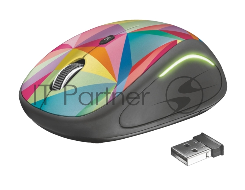Мышь беспроводная Trust YVI FX WIRELESS MOUSE GEO