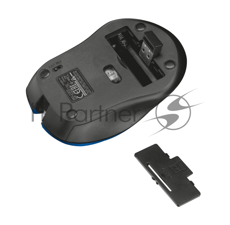 Мышь беспроводная Trust MYDO SILENT WIRELESS MOUSE BLU