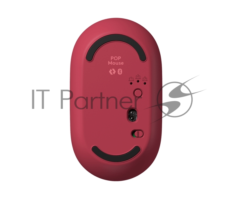 Мышь Logitech POP Mouse with emoji розовый/красный оптическая (4000dpi) беспроводная BT/Radio USB (4but)