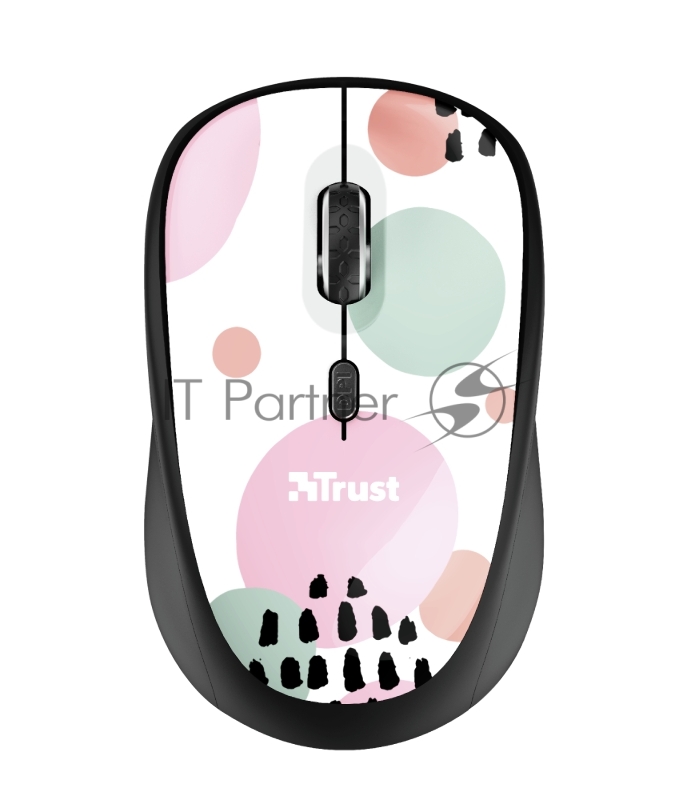 Мышь беспроводная, черный Trust YVI (арт.24441)