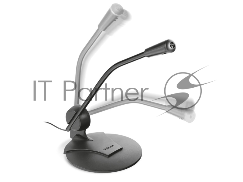 Микрофон TRUST PRIMO (настольный микрофон,Кабель 1,8м,3,5 мм,Регулируемый угол)