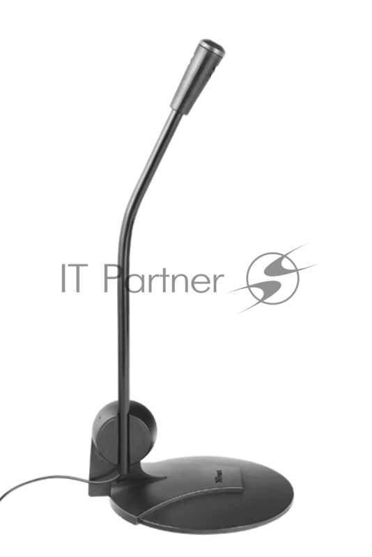 Микрофон TRUST PRIMO (настольный микрофон,Кабель 1,8м,3,5 мм,Регулируемый угол)