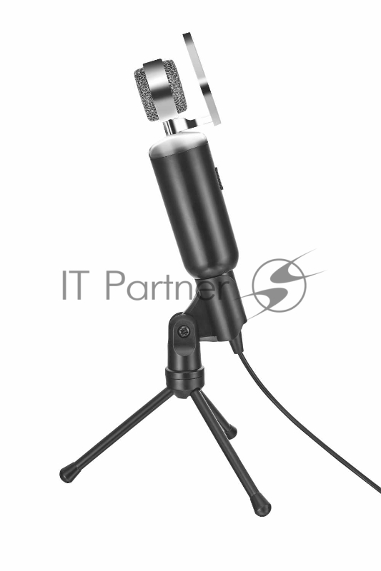 Микрофон TRUST Madell Desk (стрим,винтажнстиль,штатив,поп наклона,отключение звука,Кабель2,5м,3,5 мм)