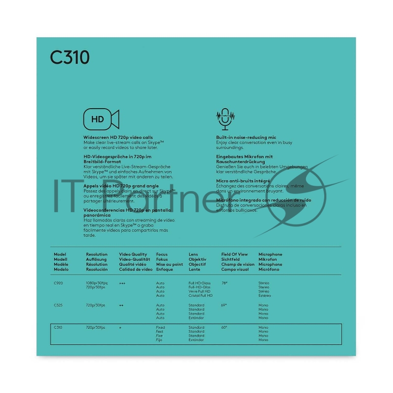 Цифровая камера Logitech HD Webcam C310