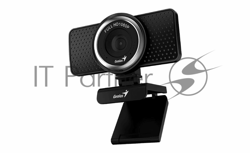 Интернет-камера Genius Веб-камера Genius ECam 8000 черная (Black) new package, 1080p Full HD, Mic, 360°, универсальное мониторное крепление, гнездо для штатива