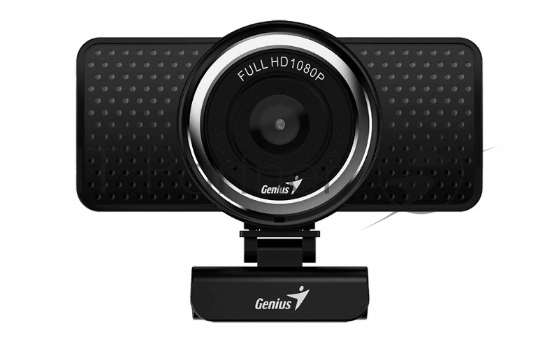 Интернет-камера Genius Веб-камера Genius ECam 8000 черная (Black) new package, 1080p Full HD, Mic, 360°, универсальное мониторное крепление, гнездо для штатива