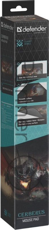 Игровой коврик Defender Cerberus XXL 400x355x3 мм, ткань+резина