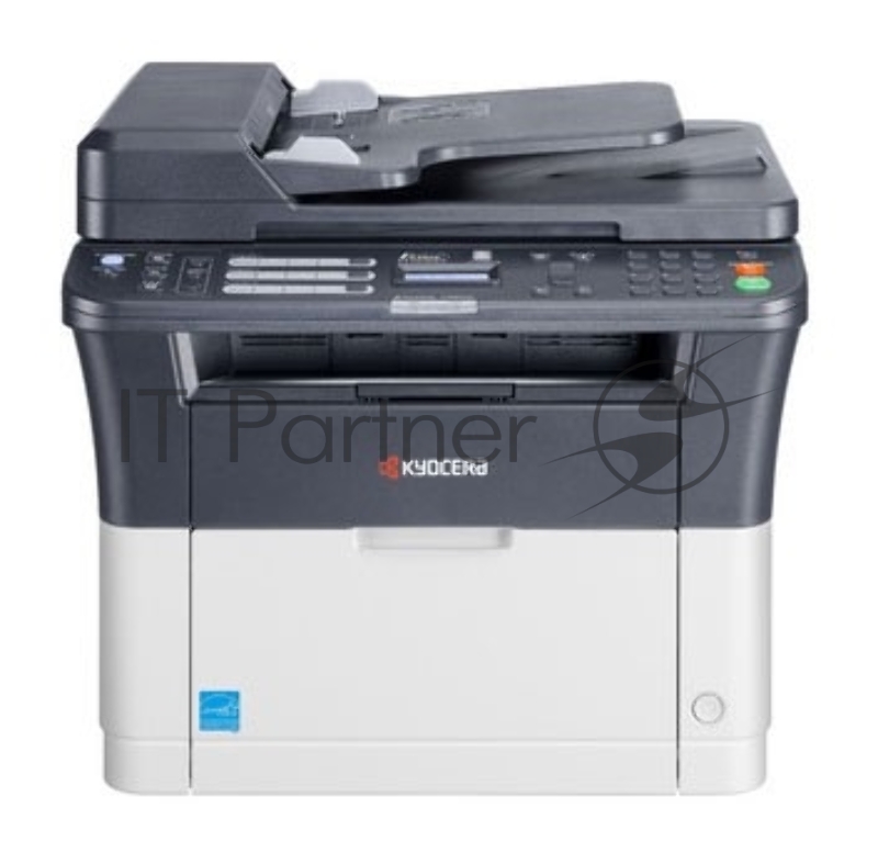 МФУ Kyocera Ecosys FS-1125MFP, лазерный принтер/сканер/копир/факс A4, 25 стр/мин, 1800x600 dpi, 64 Мб, ADF, дуплекс, подача: 251 лист., вывод: 100 лист., Ethernet, USB, ЖК-панель