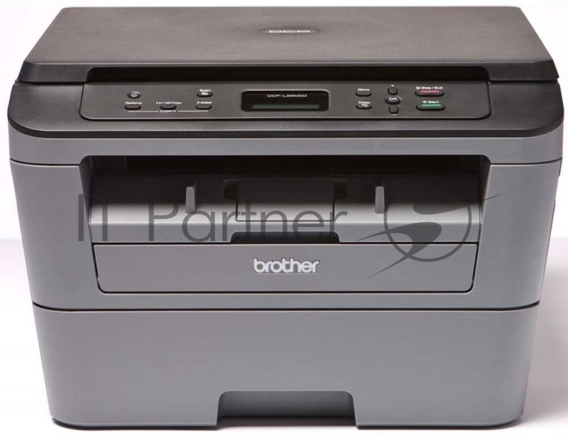 МФУ Brother DCP-L2500DR лазерный принтер/сканер/копир, A4, 26 стр/мин, 2400x600 dpi, 32 Мб, дуплекс, подача: 251 лист., вывод: 100 лист., USB, ЖК-панель (старт.к-ж 700 стр)