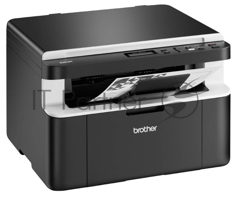 МФУ Brother DCP-1612WR лазерный принтер/сканер/копир, A4, 20 стр/мин, 2400x600 dpi, 32 Мб, подача: 150 лист., вывод: 50 лист., USB, Wi-Fi, ЖК-панель (старт.к-ж 1000 стр)