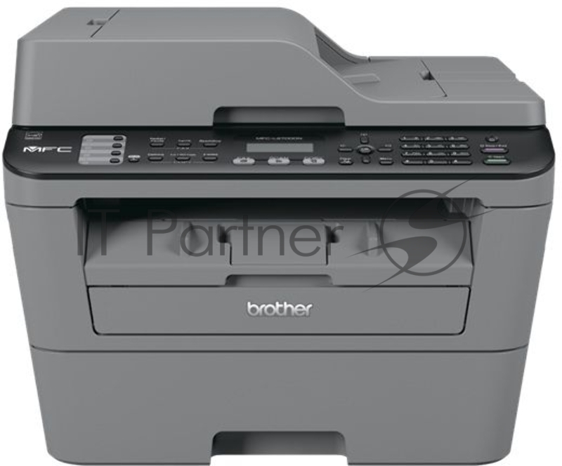 МФУ Brother MFC-L2700DNR лазерный принтер/сканер/копир/факс, A4, 24 стр/мин, 2400x600 dpi, 32 Мб, дуплекс, ADF35, подача: 251 лист., вывод: 100 лист., Ethernet, USB, ЖК-панель (старт к-ж. 700 стр) (замена MFC-7360NR)