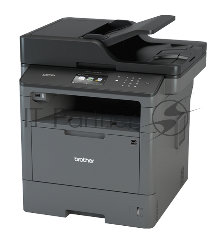 МФУ Brother DCP-L5500DN лазерный принтер/сканер/копир, A4, 40 стр/мин, 1200x1200 dpi, 256 Мб, дуплекс, ADF35, подача: 300 лист., вывод: 150 лист., Post Script, Ethernet, USB, цв. ЖК-дисплей (старт.к-ж 2000 стр)