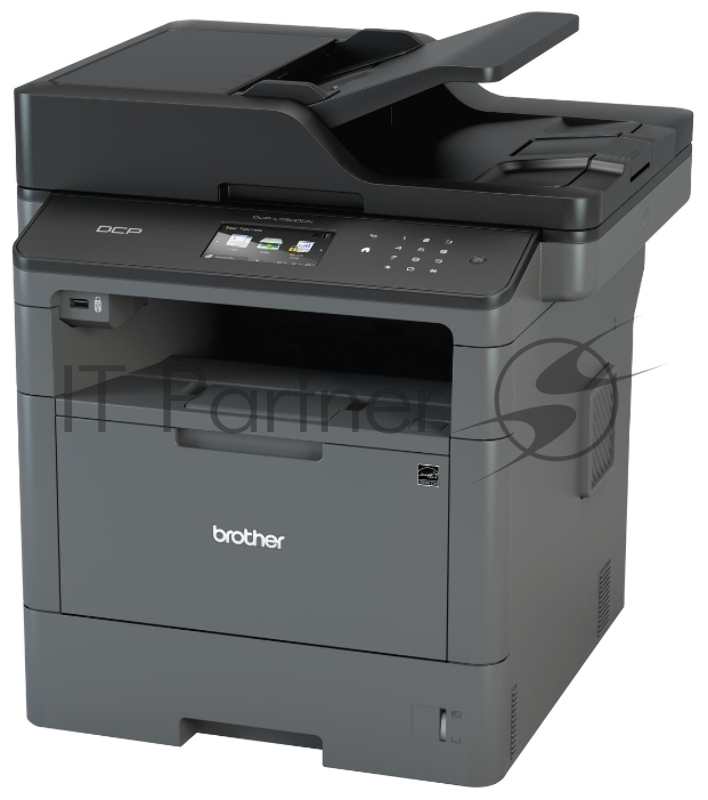 МФУ Brother DCP-L5500DN лазерный принтер/сканер/копир, A4, 40 стр/мин, 1200x1200 dpi, 256 Мб, дуплекс, ADF35, подача: 300 лист., вывод: 150 лист., Post Script, Ethernet, USB, цв. ЖК-дисплей (старт.к-ж 2000 стр)