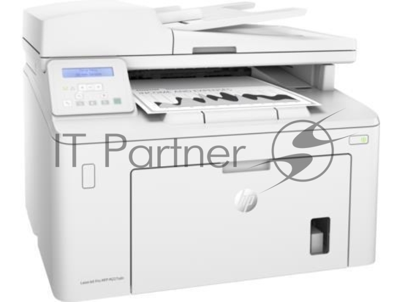 МФУ HP LaserJet Pro MFP M227sdn, лазерный принтер/сканер/копир, A4, 28ppm, 1200dpi, 256Mb, 2 trays 250+10, Duplex, ADF 35 sheets, USB/Eth, Flatbed, white, Cartridge 1600 pages in box, 1 warr, замена CF486A M225rdn)