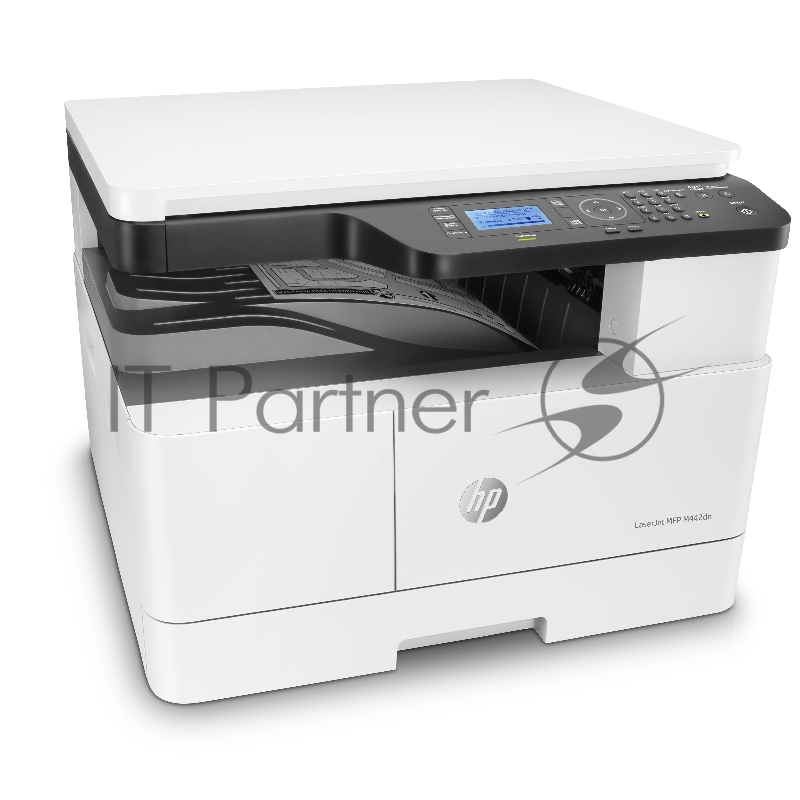 МФУ HP LaserJet M442dn, принтер/сканер/копир, (A3, скор. печ. A4-24 стр/мин A3-13 стр/мин разр. скан. 600х600, печети 1200х1200 LAN, USB)
