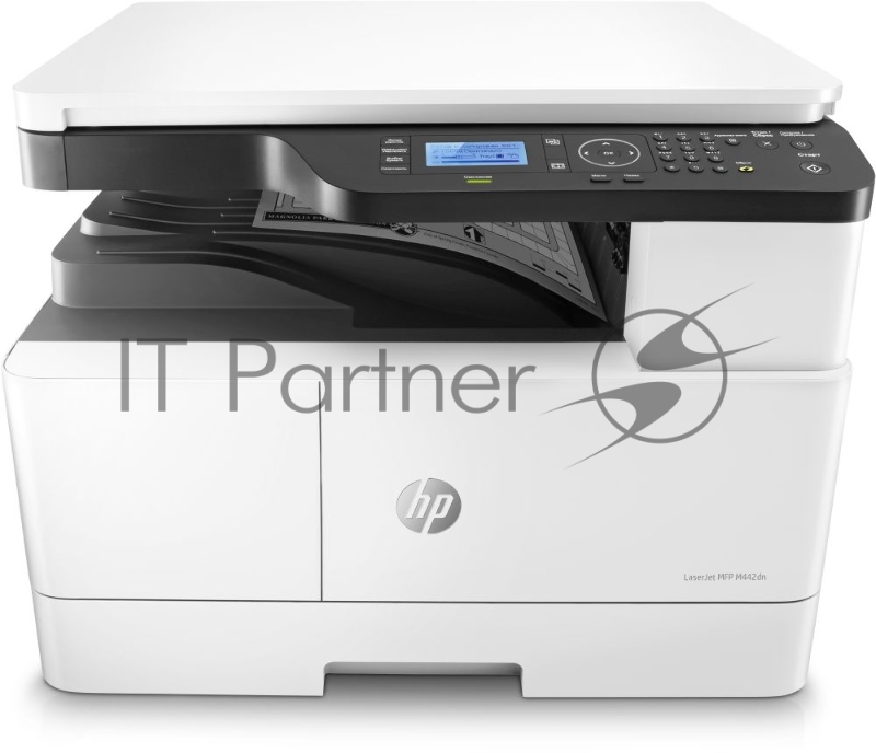 МФУ HP LaserJet M442dn, принтер/сканер/копир, (A3, скор. печ. A4-24 стр/мин A3-13 стр/мин разр. скан. 600х600, печети 1200х1200 LAN, USB)