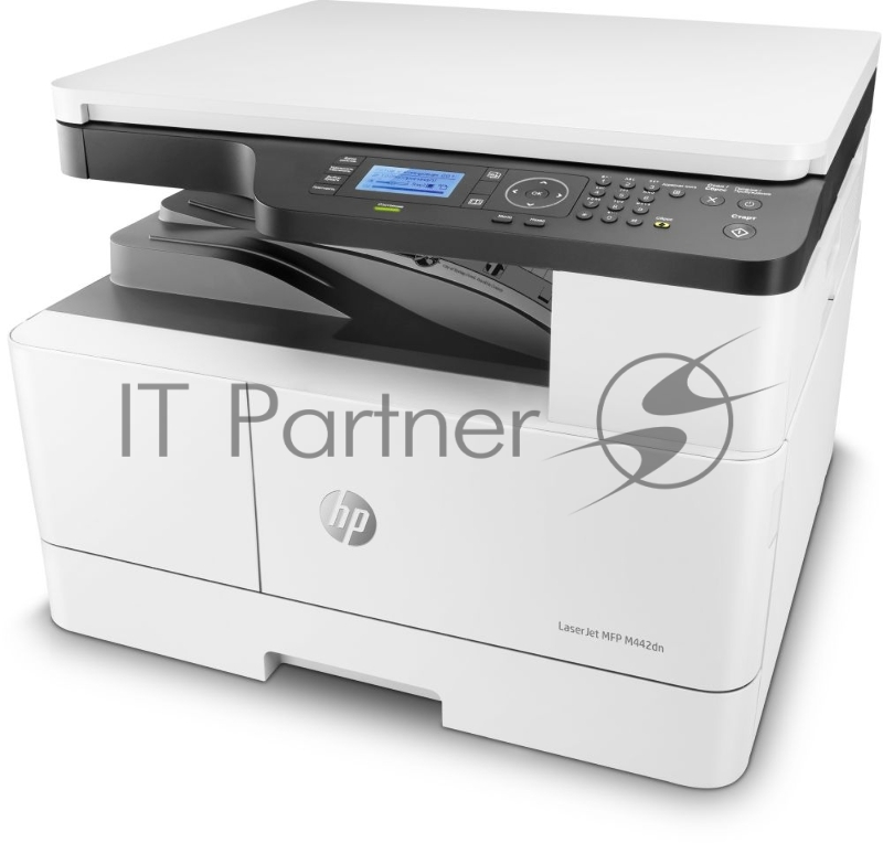 МФУ HP LaserJet M442dn, принтер/сканер/копир, (A3, скор. печ. A4-24 стр/мин A3-13 стр/мин разр. скан. 600х600, печети 1200х1200 LAN, USB)