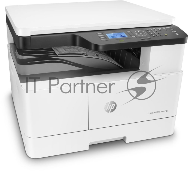 МФУ HP LaserJet M442dn, принтер/сканер/копир, (A3, скор. печ. A4-24 стр/мин A3-13 стр/мин разр. скан. 600х600, печети 1200х1200 LAN, USB)