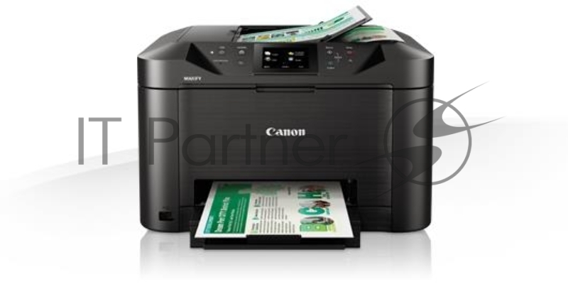 МФУ Canon MAXIFY MB5140, 4-цветный струйный принтер/сканер/копир/факс, A4, 24 (15.5 цв) изобр./мин, 600x1200 dpi, ADF, дуплекс, подача: 250 лист., Ethernet, USB, Wi-Fi, печать фотографий, цветной ЖК-дисплей